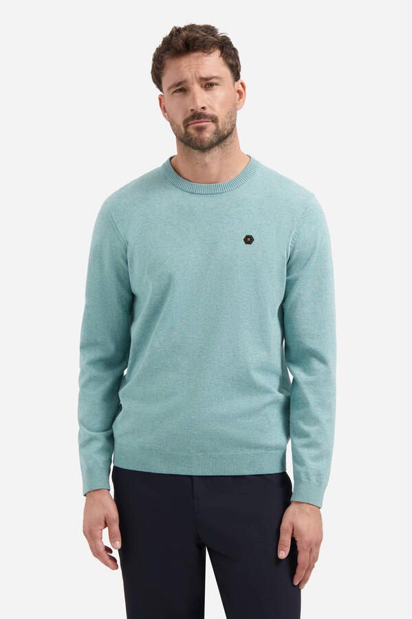 No Excess trui fijn gebreid blauw