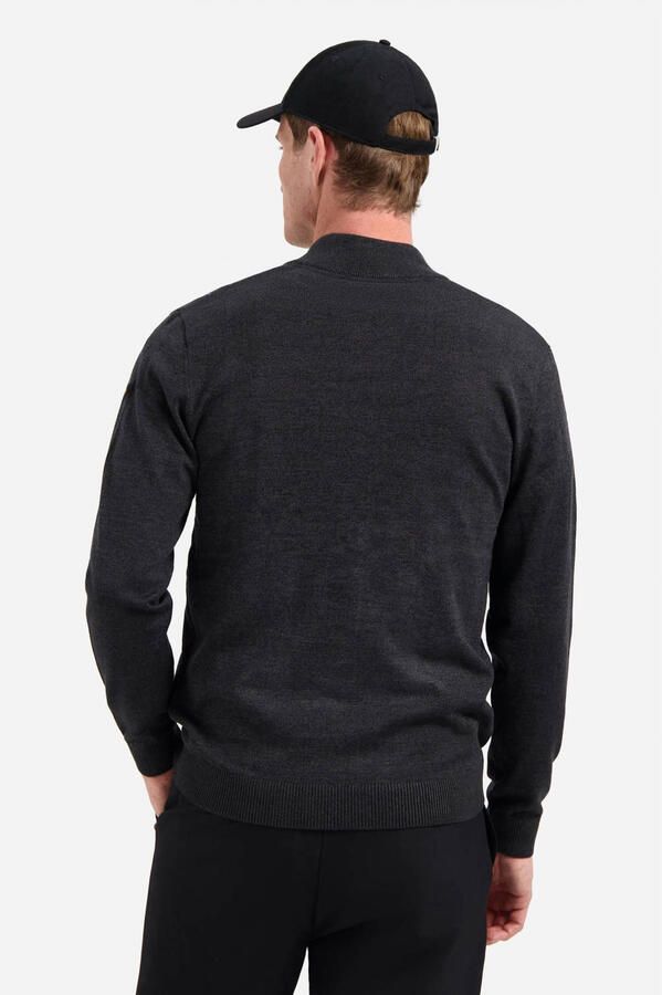 No Excess vest fijn gebreid antraciet