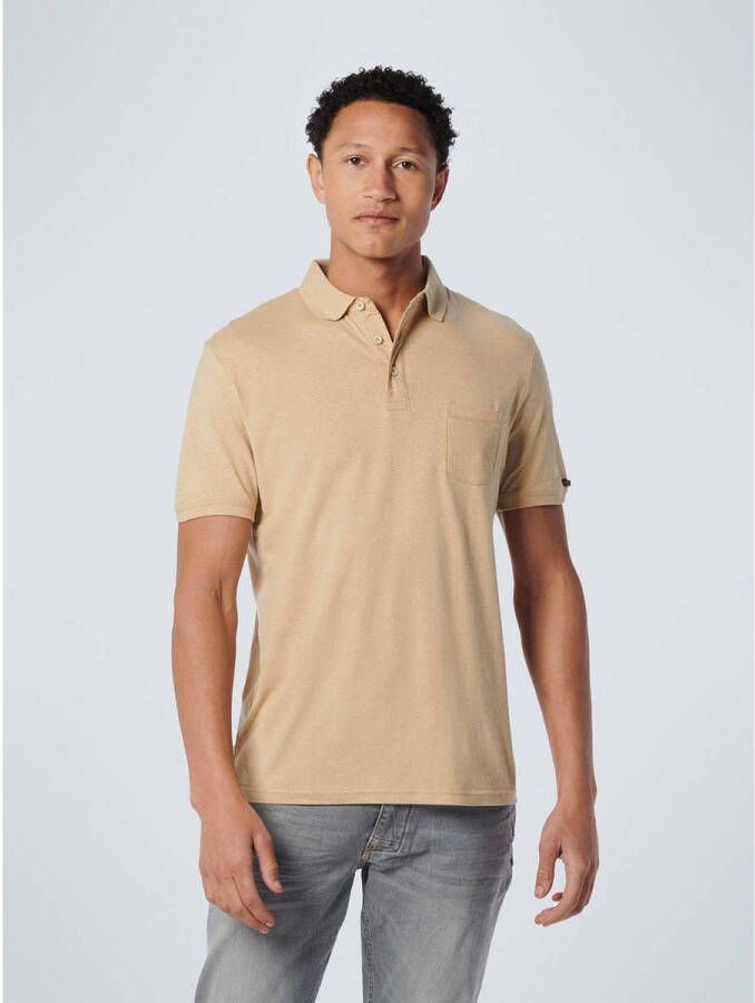 No Excess T-shirt Polo Linnen Beige