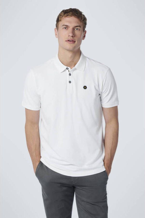 No Excess regular fit polo white
