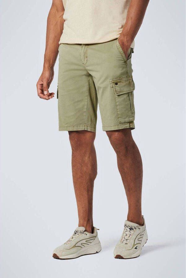 No Excess regular fit cargo short smoke green