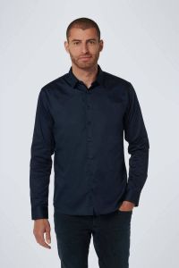 No Excess slim fit overhemd navy