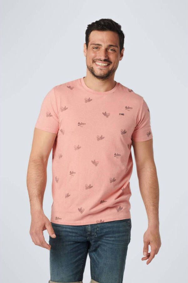 No Excess T-shirt met all over print old pink