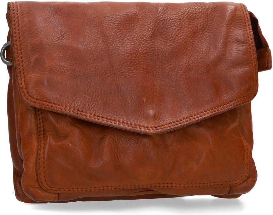No Stress leren crossbody tas cognac - Foto 2
