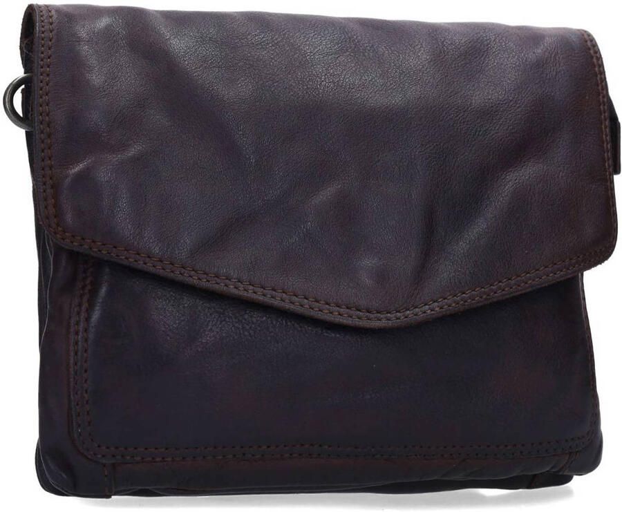 No Stress leren crossbody tas donkerbruin - Foto 2