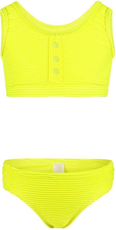 No Way Monday crop bikini geel