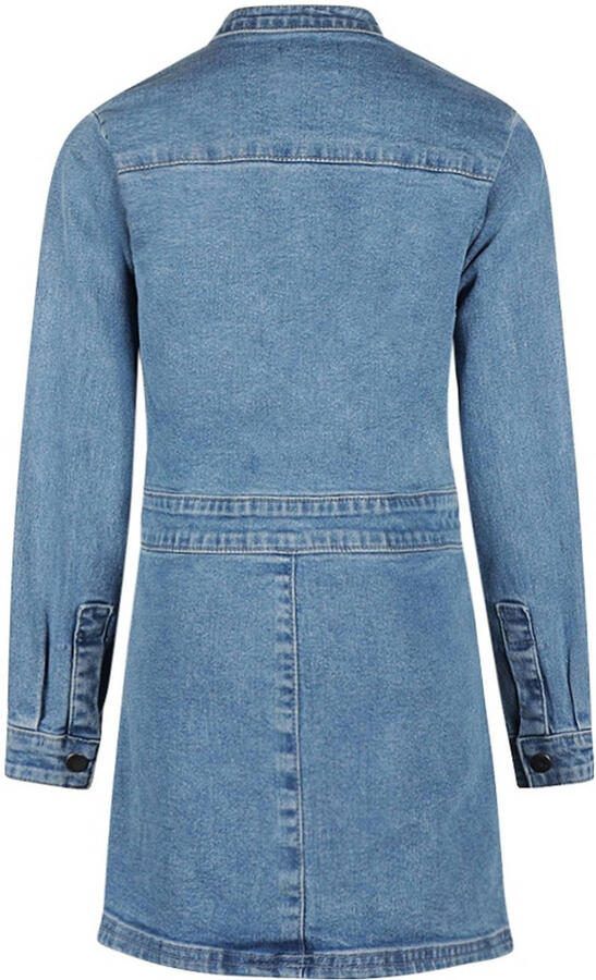 No Way Monday denim spijkerjurk blauw - Foto 3