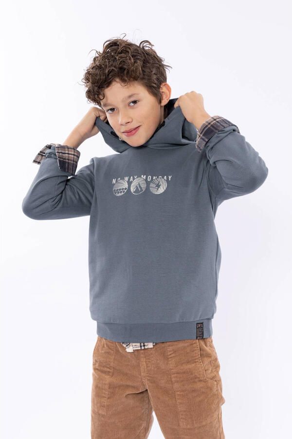 No Way Monday hoodie antraciet