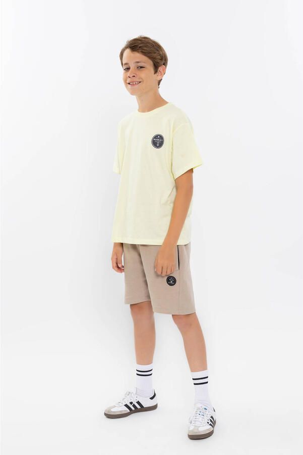 No Way Monday loose casual short lichtbruin