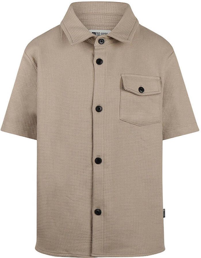No Way Monday overhemd beige