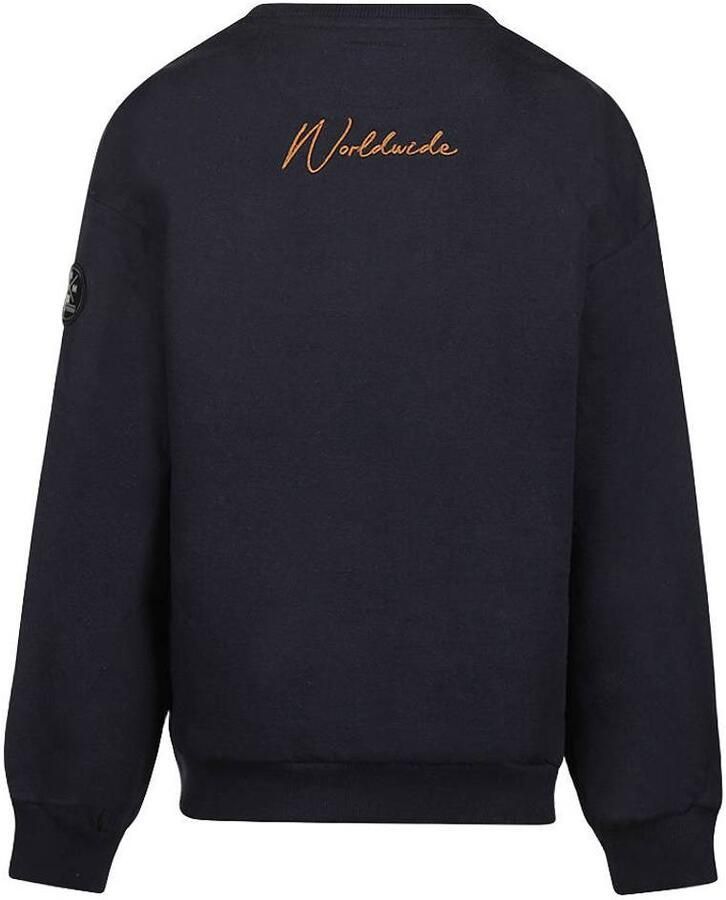 No Way Monday oversized sweater met tekst donkerblauw Tekst - Foto 2