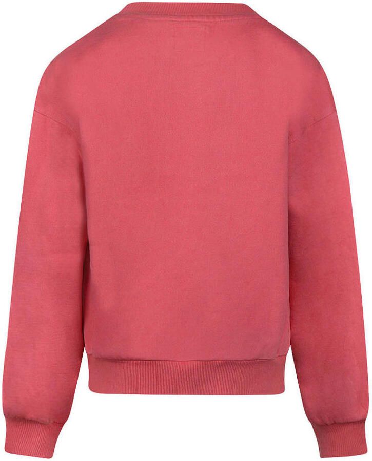 No Way Monday oversized sweater met tekstprint roze - Foto 2