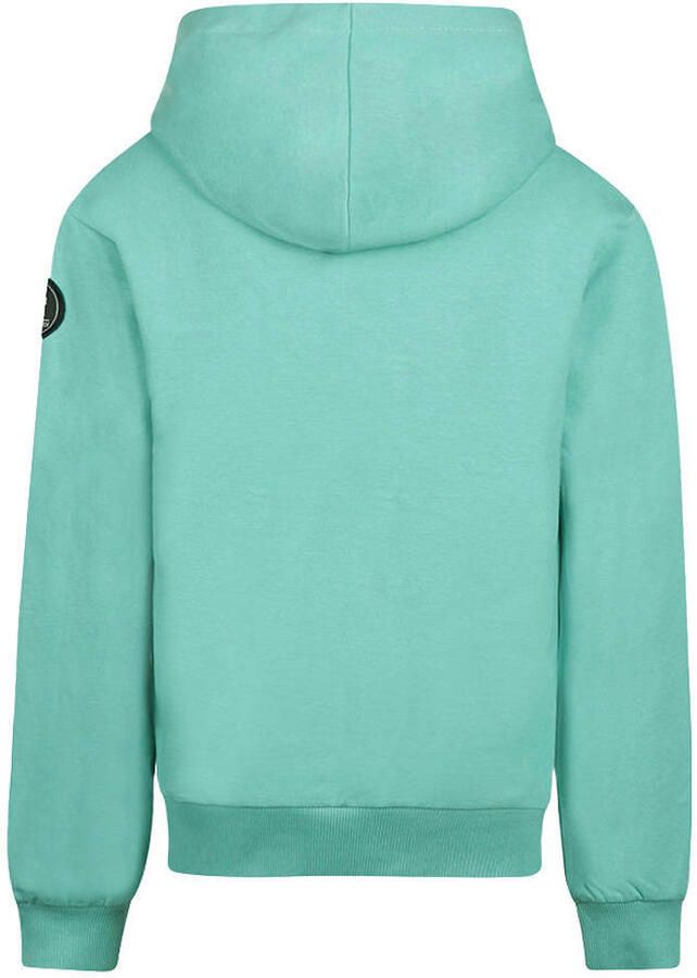 No Way Monday rechtvallende hoodie met tekst turquoise - Foto 2