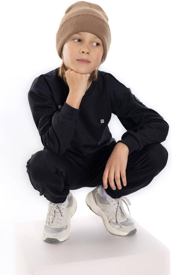 No Way Monday rechtvallende sweater met tekst zwart - Foto 3