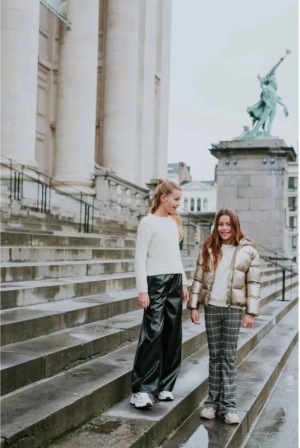 No Way Monday rechtvallende sweater wit Trui Meisjes Polyamide Ronde hals - Foto 3