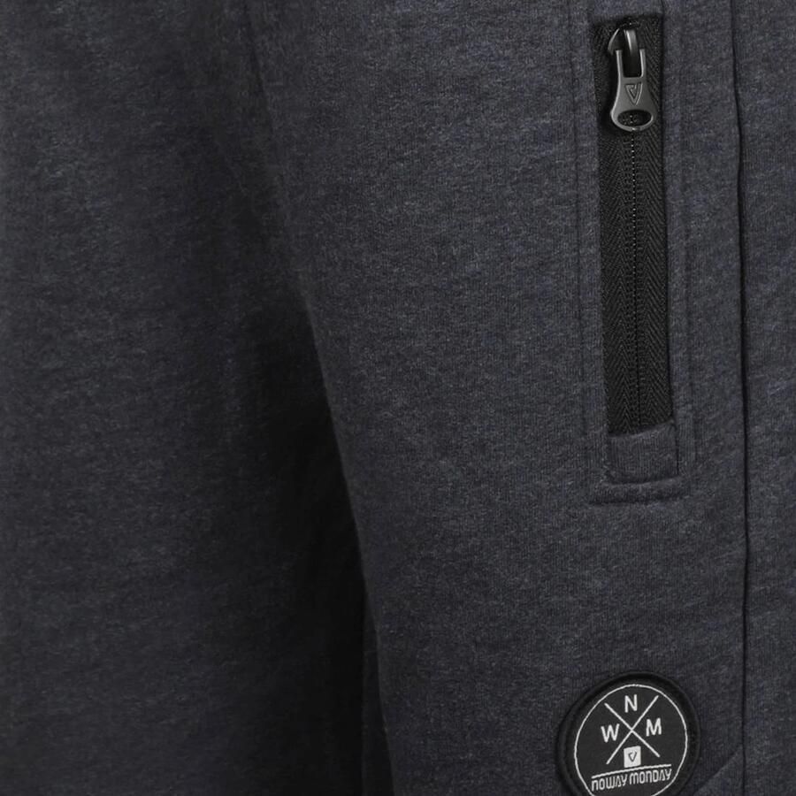 No Way Monday regular fit joggingbroek donkerblauw Jongens Sweat Effen - Foto 2