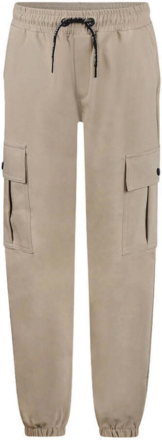 No Way Monday regular waist cargobroek beige