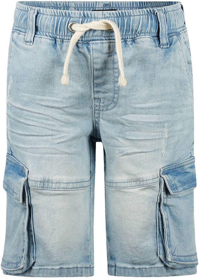 No Way Monday regular waist short light blue denim