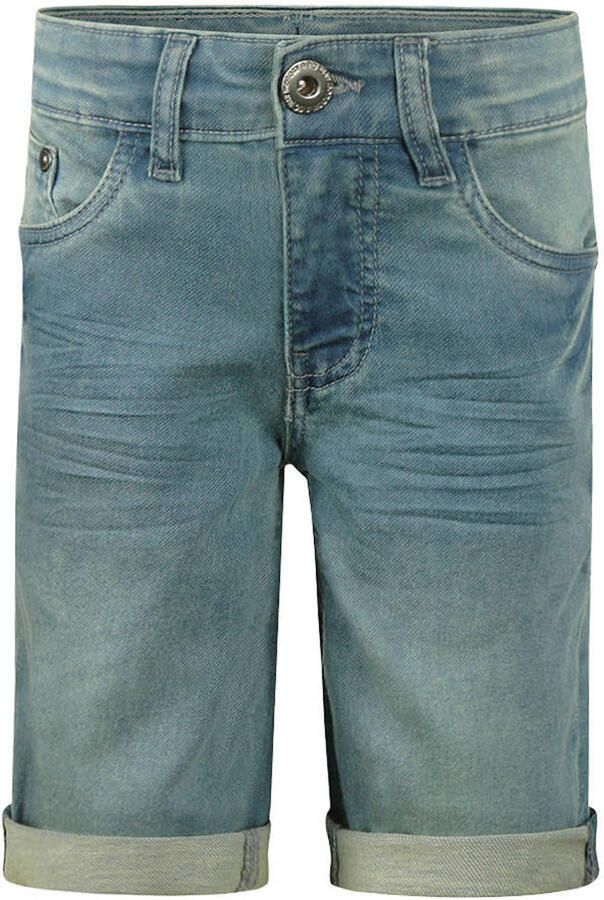 No Way Monday regular waist short medium blue denim