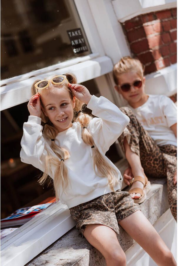 No Way Monday skort met panterprint bruin - Foto 3