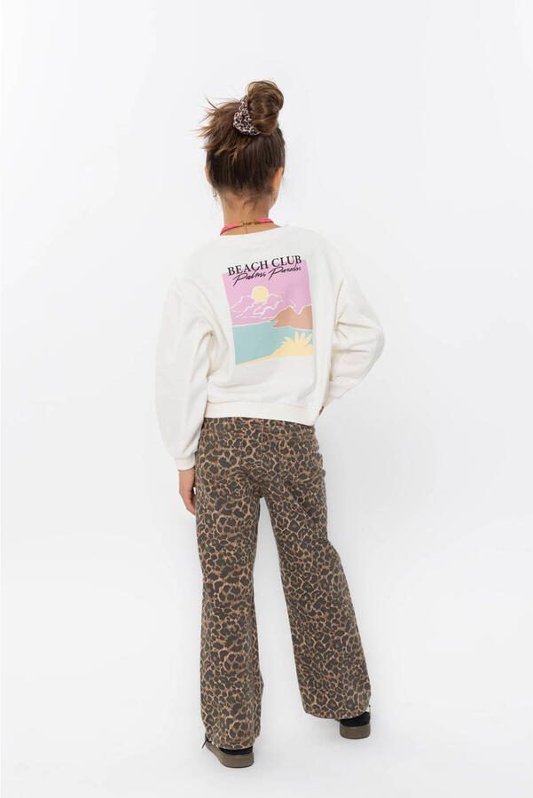 No Way Monday sweater met backprint ecru - Foto 3