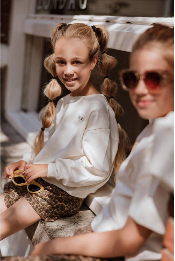 No Way Monday sweater met backprint ecru - Foto 2