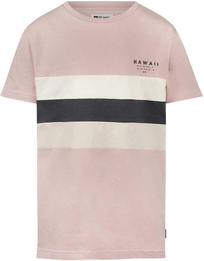 No Way Monday T-shirt lichtroze