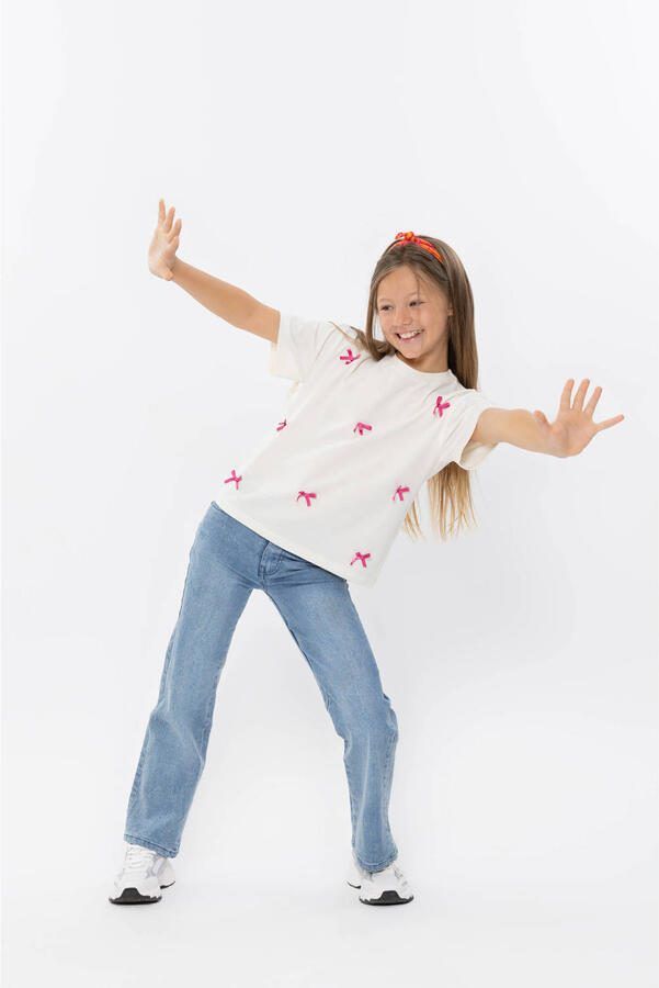 No Way Monday wide leg jeans light blue denim