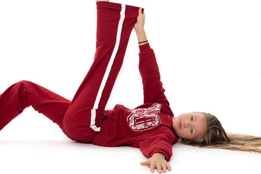 No Way Monday wide leg joggingbroek rood - Foto 2