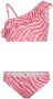 No Way Monday one shoulder crop bikini met ruches fuchsia roze Meisjes Polyester 92 98 - Thumbnail 1