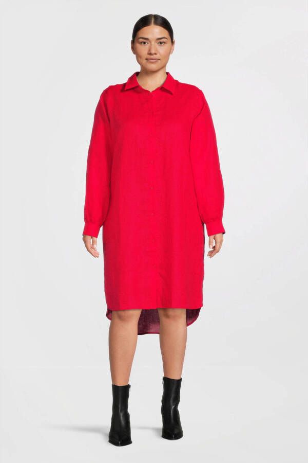 No.1 by OX linnen geweven top rood