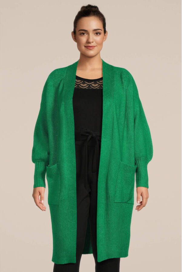 No.1 by OX vest met wol groen