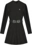 NoBell jurk Maxim met ruches zwart Meisjes Polyester Ronde hals Effen 122 128 - Thumbnail 2