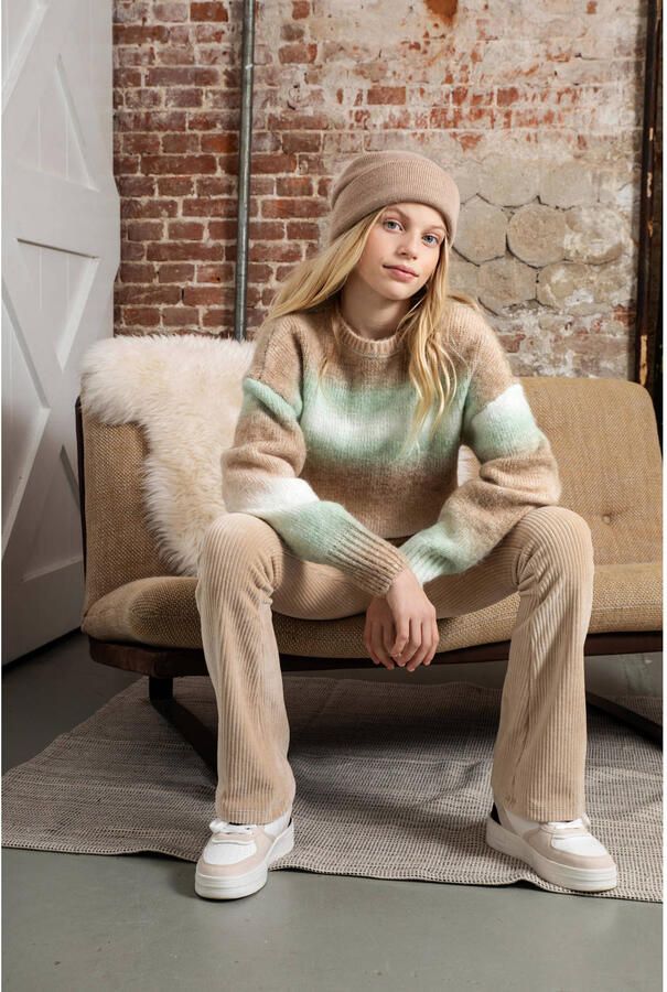 Nobell Beige Flared Broek Sady Velvet Rib Flared - Foto 3