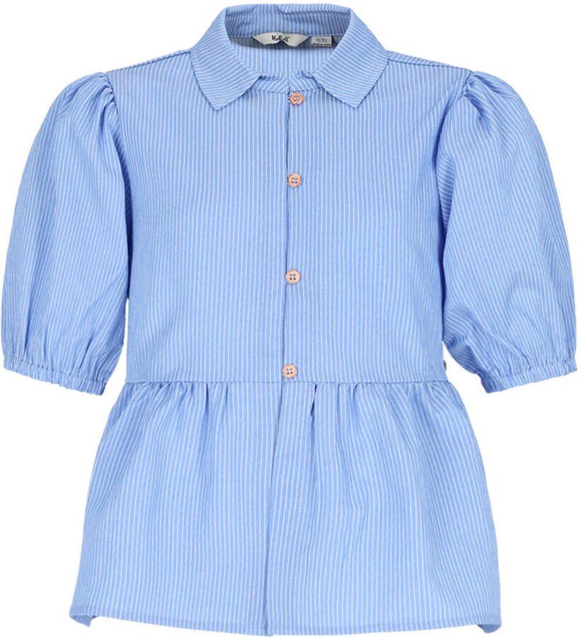 NoBell gestreepte blouse lichtblauw