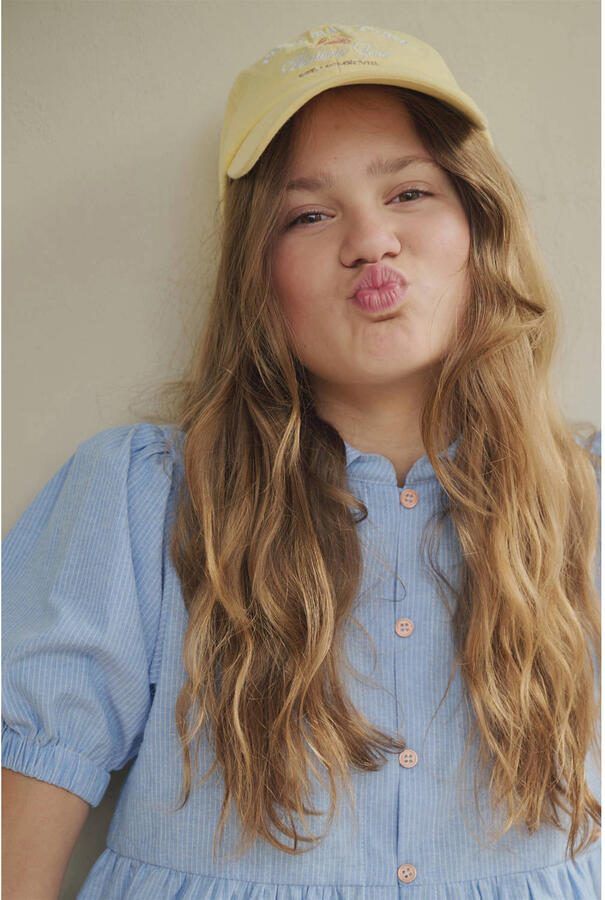 NoBell gestreepte blouse lichtblauw - Foto 3