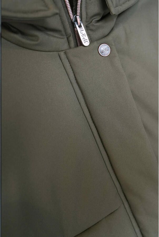 NoBell gewatteerde winterjas Belvina van gerecycled polyester armygroen 158 164