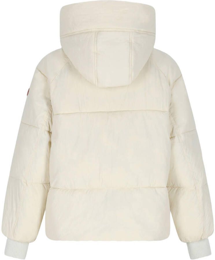 NoBell gewatteerde winterjas wit Meisjes Polyamide Capuchon Effen maat 170-176 - Foto 2