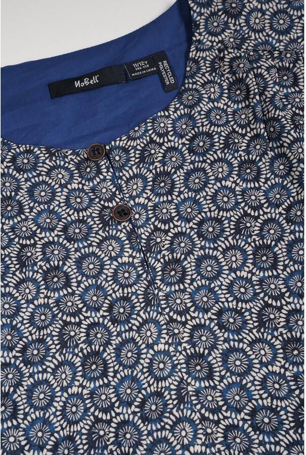 NoBell jurk Mayal met all over print blauw - Foto 2