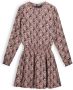 NoBell jurk Moory van gerecycled polyester 433 dark roast brown Bruin 122 128 - Thumbnail 1