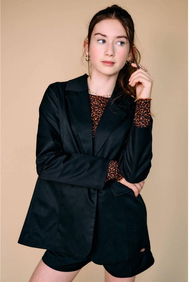 NoBell longsleeve met panterprint bruin
