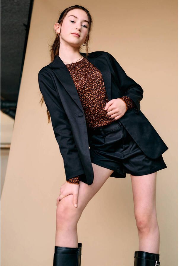 NoBell longsleeve met panterprint bruin - Foto 3