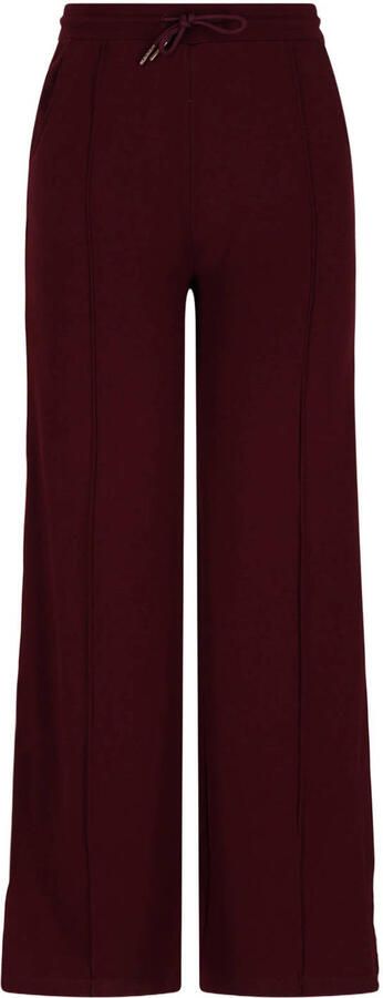 NoBell regular fit casual broek donkerrood
