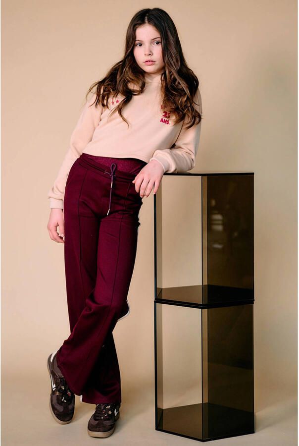 NoBell regular fit casual broek donkerrood - Foto 2