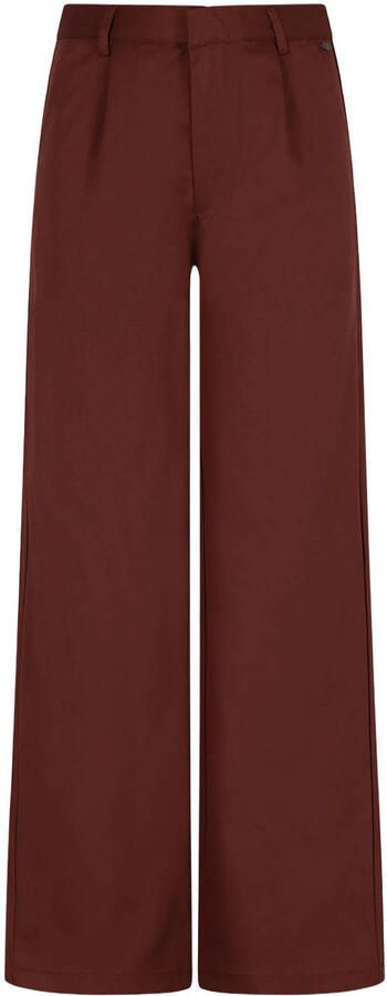 NoBell regular fit pantalon donkerbruin