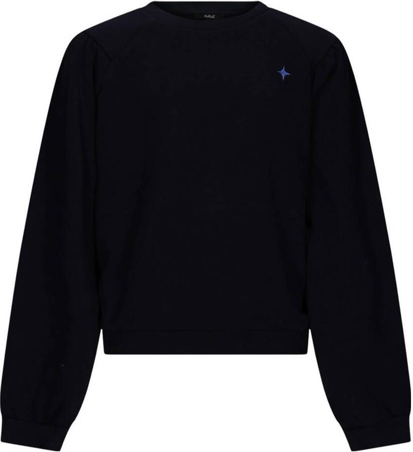 NoBell sweater met backprint donkerblauw