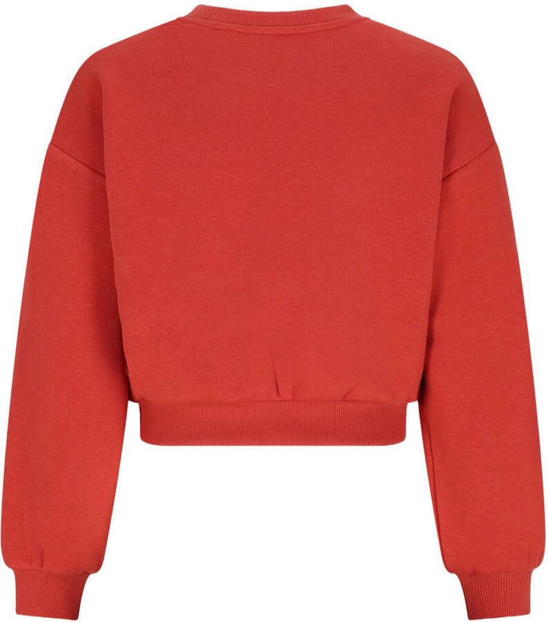 NoBell sweater met print koraalrood Printopdruk maat 134-140 - Foto 2
