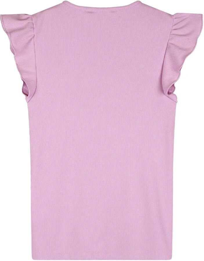NoBell T-shirt Krisp donkerroze Meisjes Viscose Ronde hals Effen 158 164 - Foto 2
