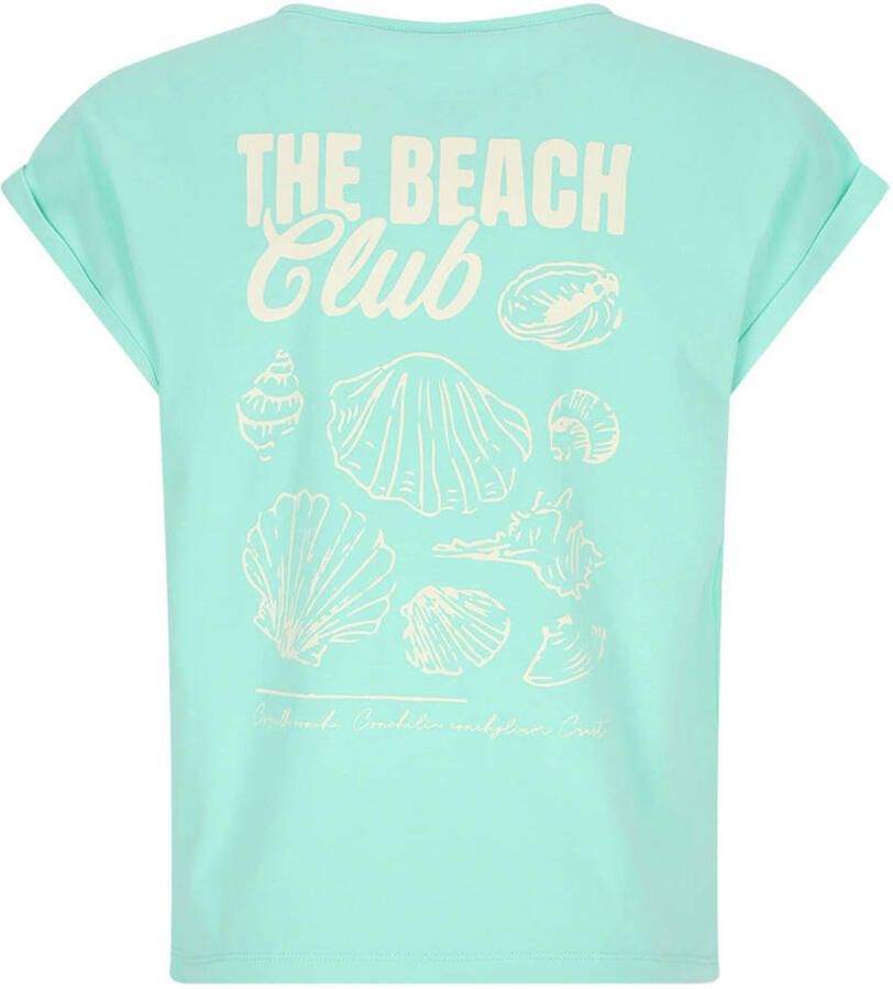 NoBell T-shirt met backprint blauw - Foto 2