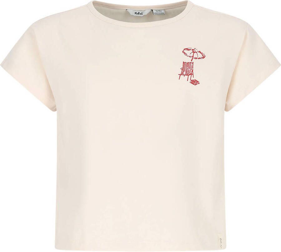 NoBell T-shirt met backprint wit